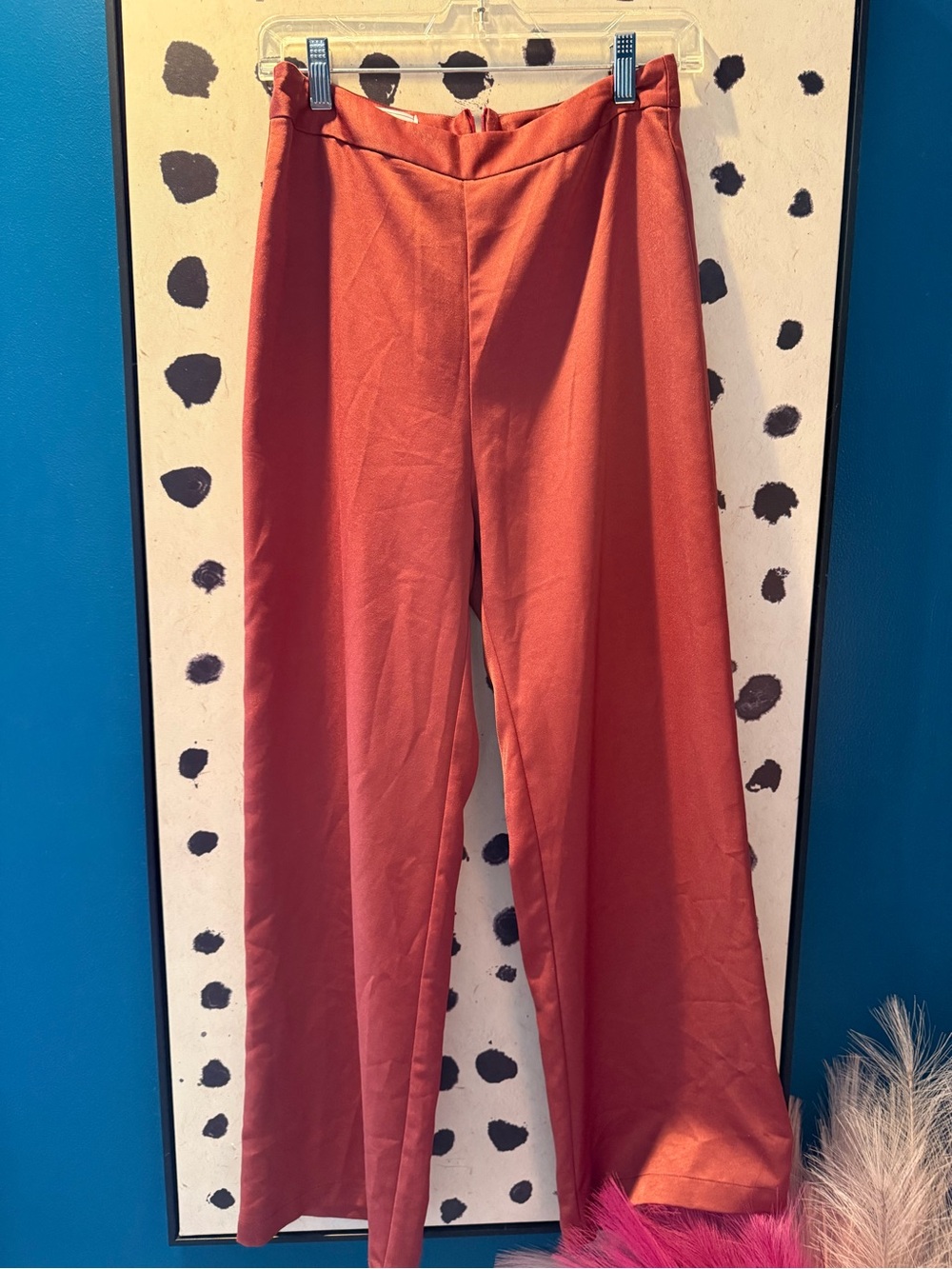 Sage Wide-Leg Pants in Burnt Orange